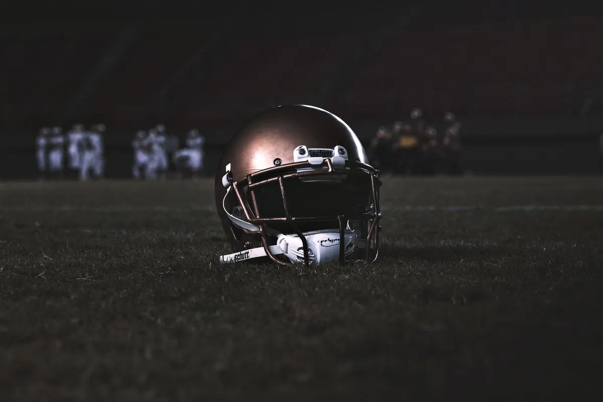 Football on the field